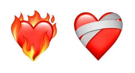 ateşli kalp emojisi